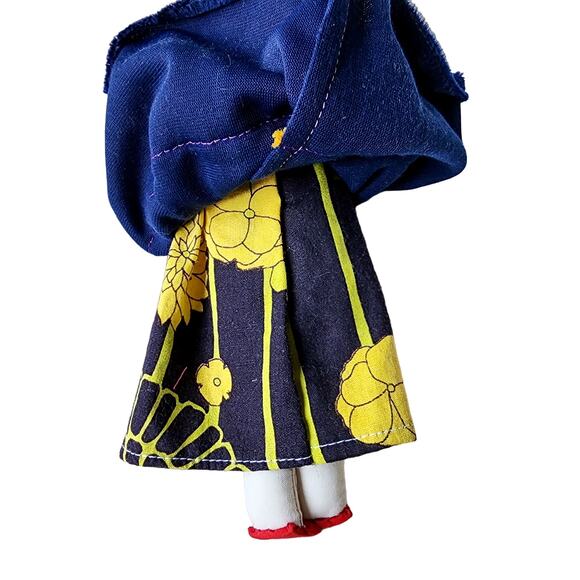 Vintage Native American Handmade Cloth Dolls Folk Art Beaded Primitive Navajo - Picture 13 of 14